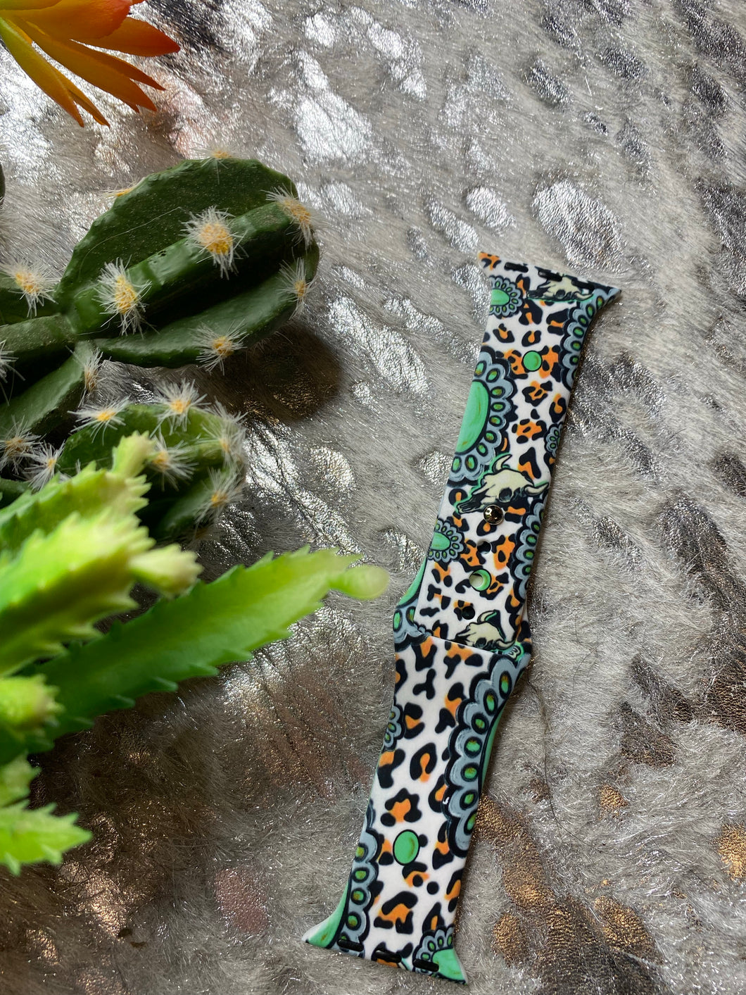 Leopard concho Apple Watch band