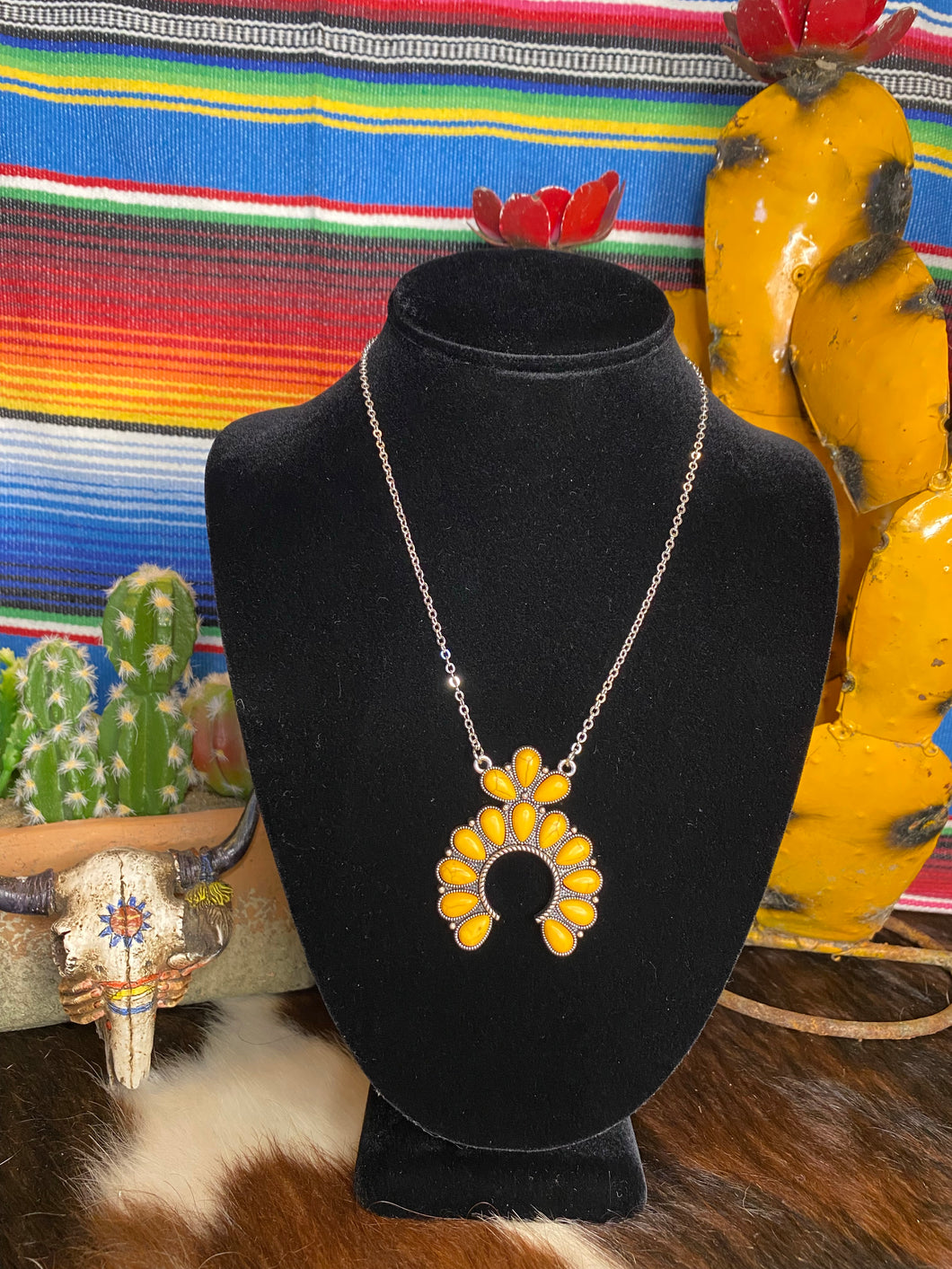 Yellow squash necklace