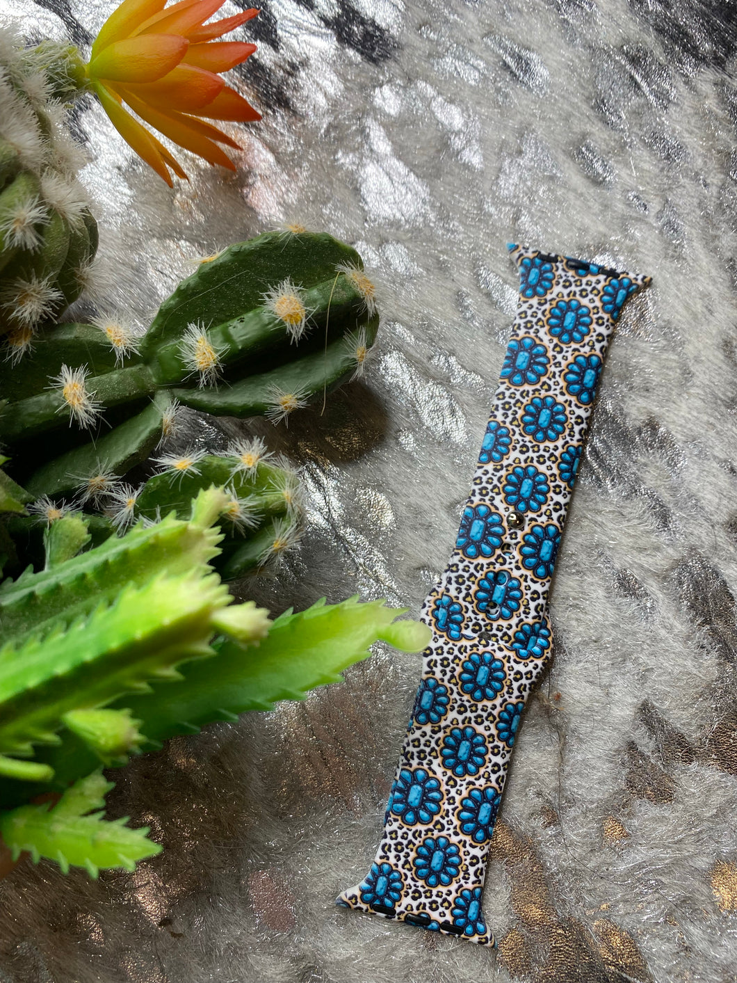 Turquoise concho Apple Watch band