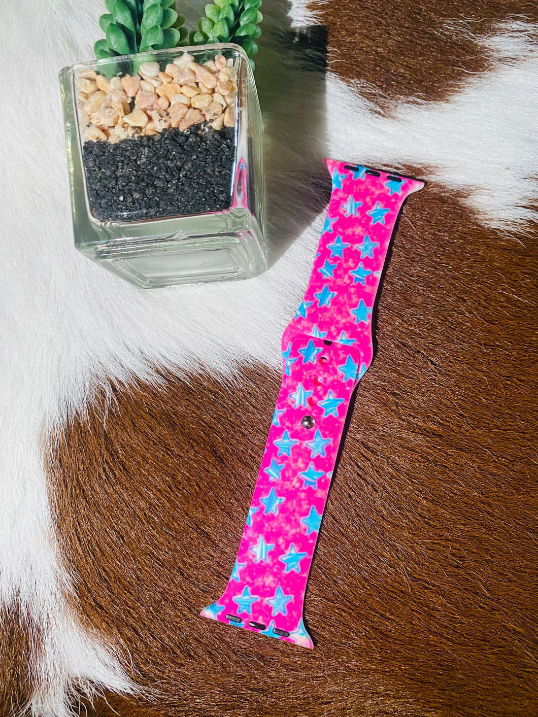 Pink star Apple Watch band